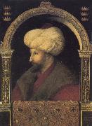 Gentile Bellini Portrait of the Ottoman sultan Mehmed the Conqueror oil painting artist